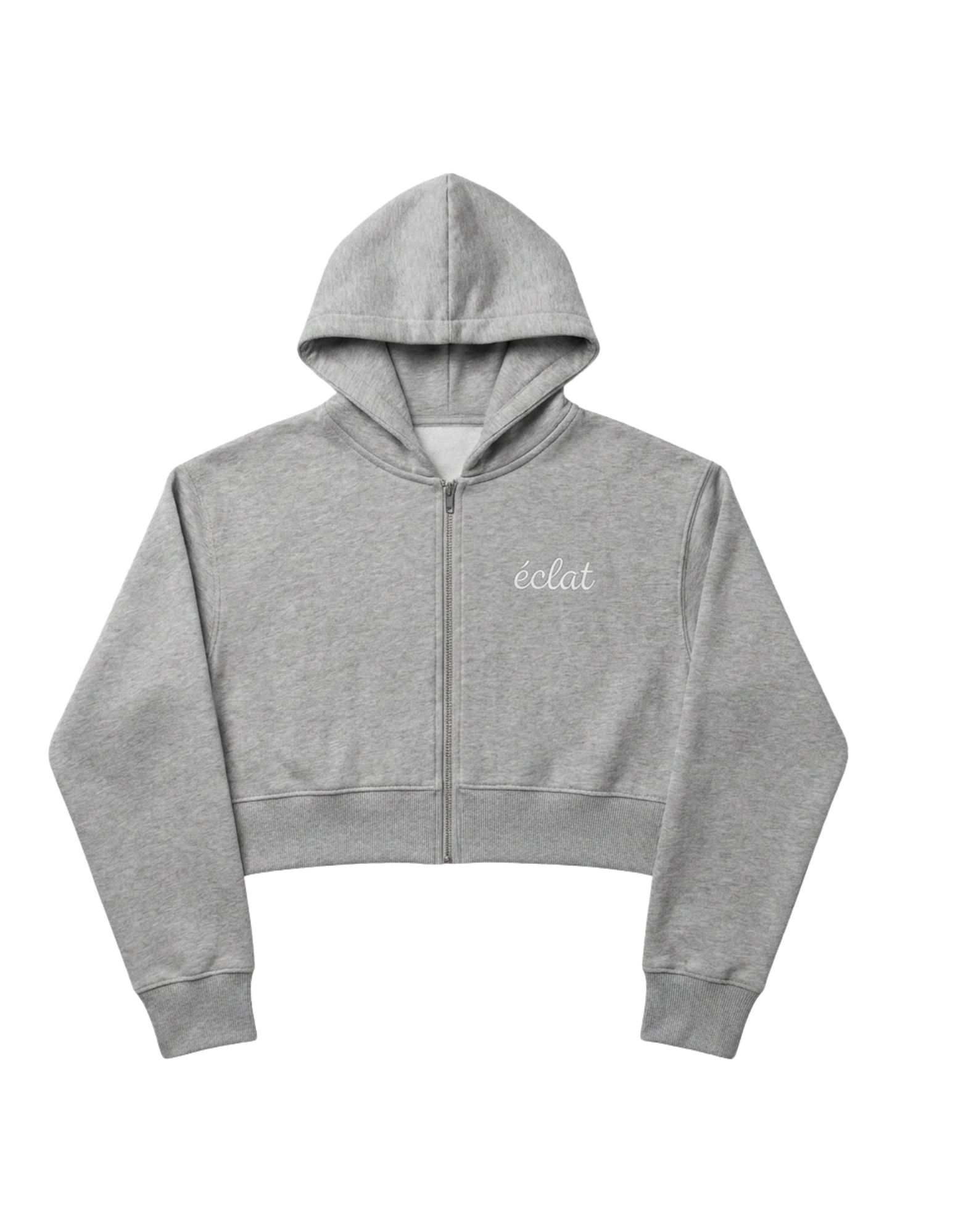 Cropped Zipped Hoodie