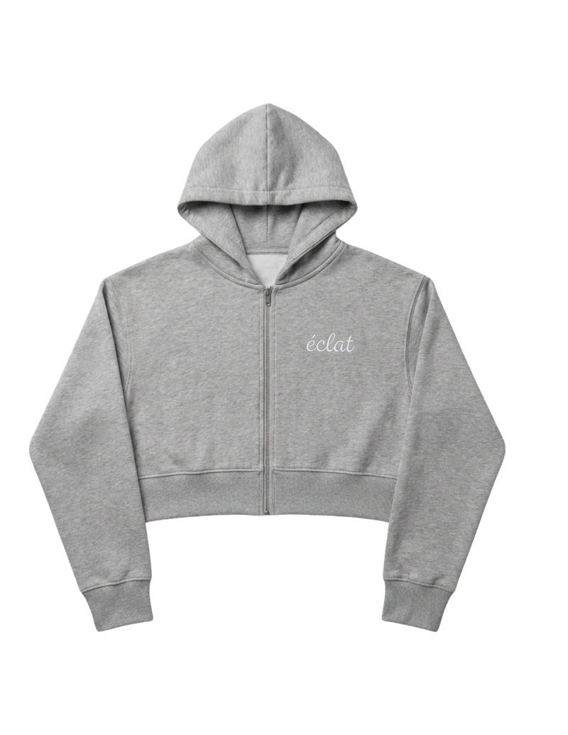 Cropped Zipped Hoodie